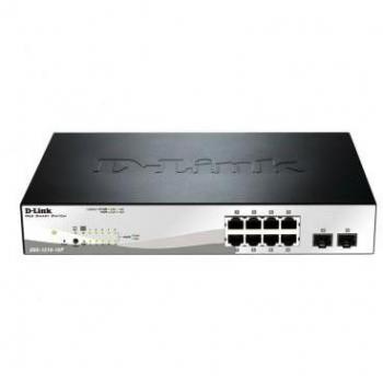 D-Link DGS-1210-10P Managed Layer 2 Gigabit Ethernet with PoE (Power over Ethernet) 10 Ports 10/100/1