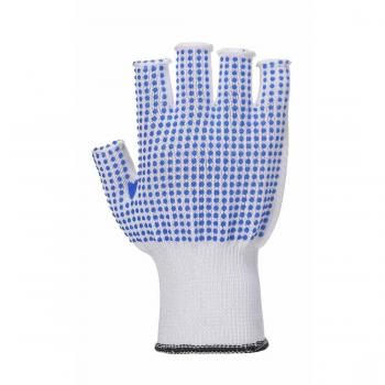Portwest Blue/White Fingerless Grip Gloves