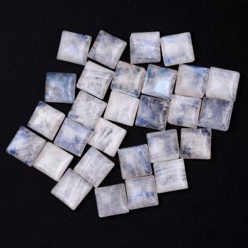 Cristal Lunar Cuadrado Azul