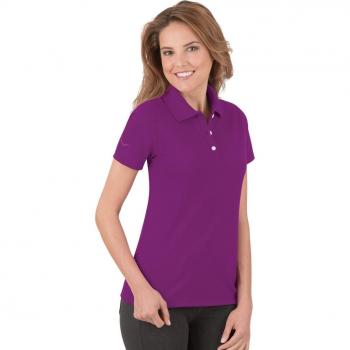 Damen Poloshirt von TRIGEMA, lila, aus hochwertiger Baumwolle