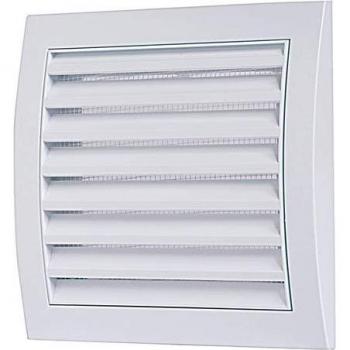 Griglia Ventilazione Quadrata in ABS Bianco 19x19 cm