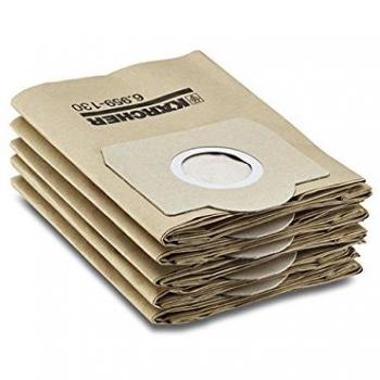 Kärcher Original Papierfilterbeutel – 5‑er Pack, 2‑lagig, kompatibel mit Waschsauger