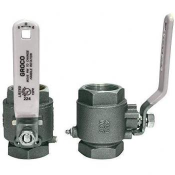 GROCO 1-1/4 NPT Stainless Steel Locking Ball Valve