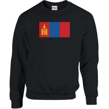 Unisex PixelForm Long Sleeve with Mongolian Flag in Black