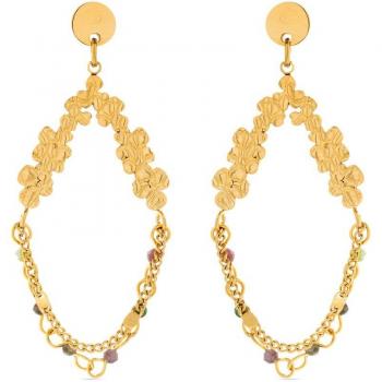 Pendientes Ukdra de Luxenter en acabado oro 18k
