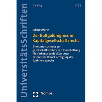 Der Bußgeldregress im Kapitalgesellschaftsrecht