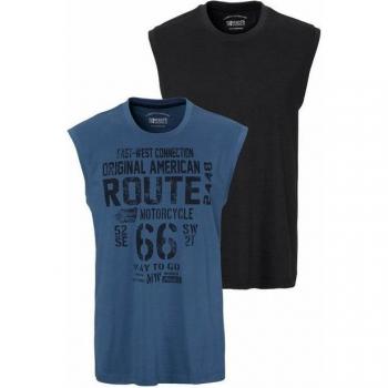 Man's World ärmelloses Muscleshirt, 2er-Pack, bedruckt, Baumwolle