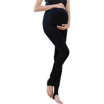 Knitted Slim High-Waist Velvet Maternity Pants