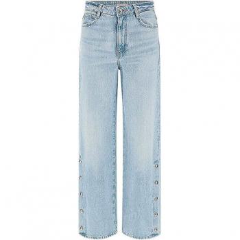 Guess High Rise Wide Leg Denim Pants