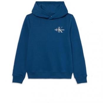 Felpa Unisex Calvin Klein Jeans Kids Blu Avio in Cotone