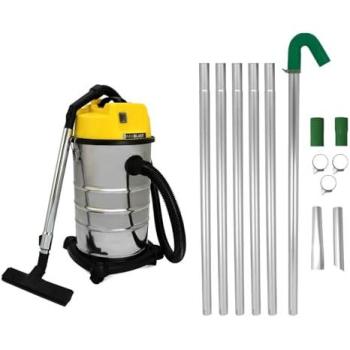 Monster Shop 30L Wet/Dry Gutter Vacuum + Poles – Silver Color