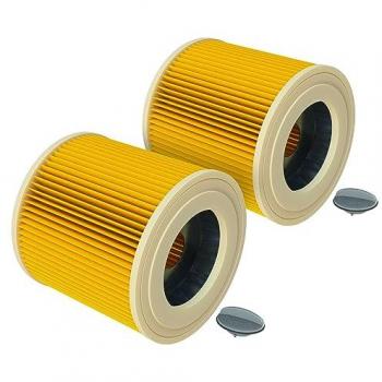 Set di Filtri a Pieghe Compatibili Kärcher WD 2 Plus V‑12/4/18/C – Giallo