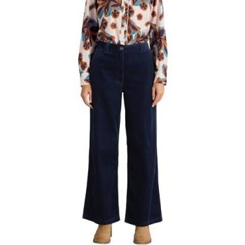 Pantalon Wide Leg Corde Bleue White Stuff