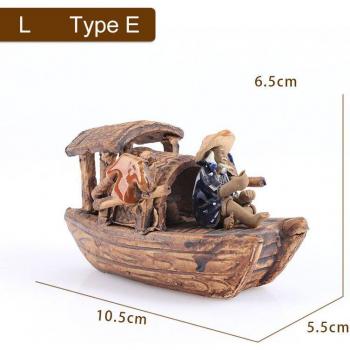 Barco de cerámica para rocalla