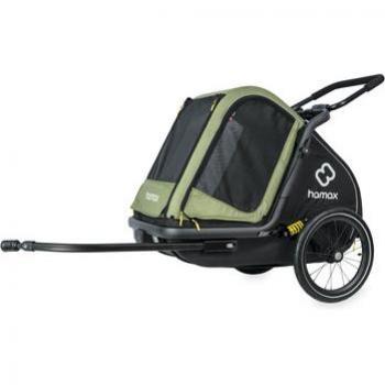 Hamax Portador Pluto M – Capacidad 35 kg – Verde y Negro