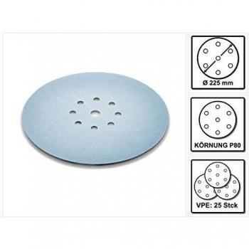 Disque abrasif Festool STF D225 P80 GR S/2