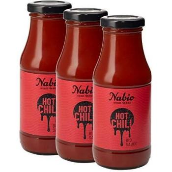 Nabio Chili Sauce, vegan, Grillsauce, Bio, 3er Pack