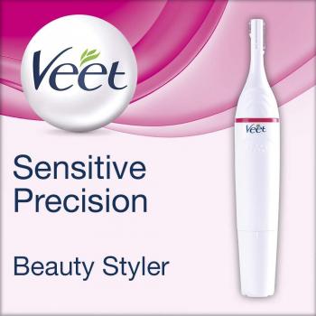 Veet Sensitive Precision Beauty Styler, Hautfreundlicher Trimmer für Gesicht und Körper
