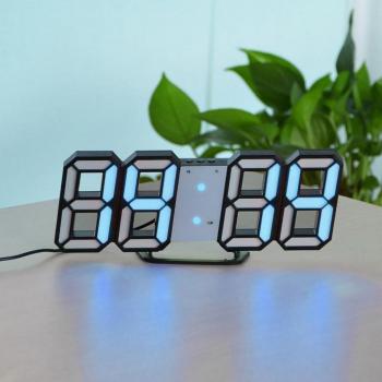 3D Digital Wall Clock with Alarm