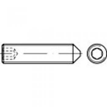 TOOLCRAFT 1062748 Gewindestift M3 4 mm Edelstahl A4 50 St