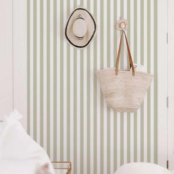 Estilo Verde y Blanco: Papel Lavable