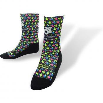 Calcetines deportivos con diseño 3D para ciclismo, hasta la rodilla, navidad, S15