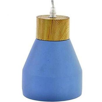 DKD Home Decor Deckenleuchte, Holz, Zement (15 x 15 x 21 cm)