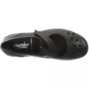 Semler B603, Damen Slip on Slipper, Schwarz