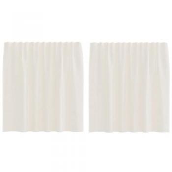 Cream Voile Window Treatments, 2-Panel Set with Rod Pockets – VidaXL