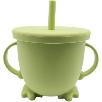 Taza portátil de silicona para bebés