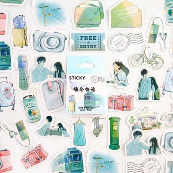Japanese Diary Cat Stickers 46pcs