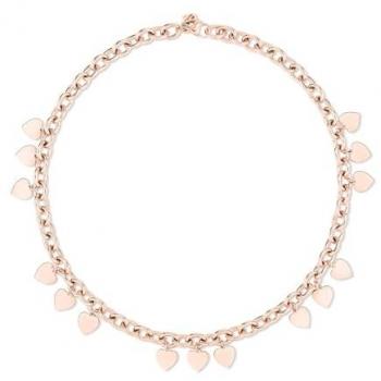 Echtzeit Kette mit Herzanhänger aus Edelstahl für Damen