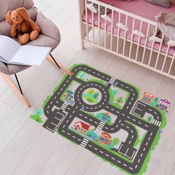 Revestimiento Pared-Piso Infantil “Circuito” – Vinilo Antideslizante 110x155 cm