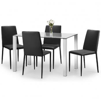 Enzo Dining Table with Jazz Chairs Set