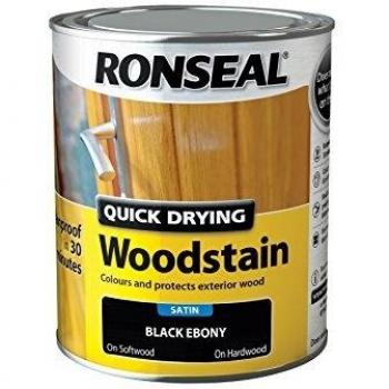 Ronseal QDWSE750 750 ml Satin Finish Quick Dry Woodstain