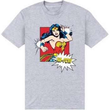 Wonder Woman Unisex Adult Graphic Tee with Ka-Pow Design