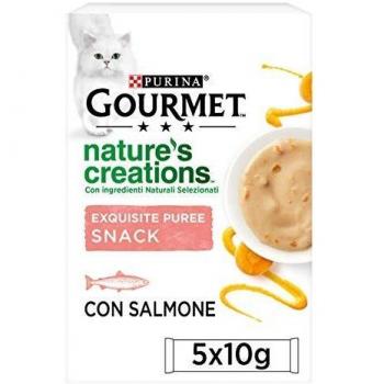 Gourmet Snack Gatto Nature's Creations Exquisite Puree Salmone e Carota 825 g