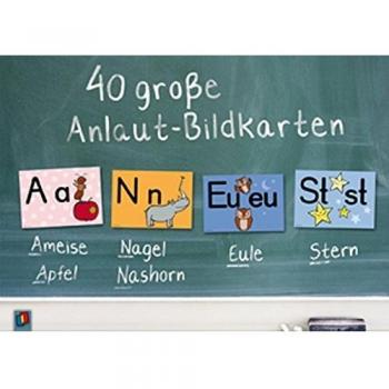 40 große Anlaut-Bildkarten für Kita und Grundschule