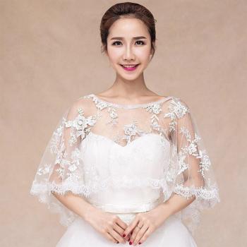 Soft Sheer Tulle Bridal Cape