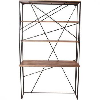 Dynamic24 Multifunktionsregal Sekretär aus Holz