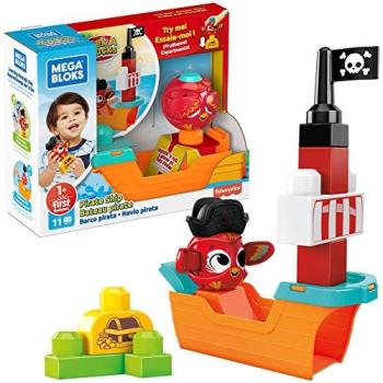 Mega Bloks Peek A Blocks Buccaneer Boat – 11 Block Set