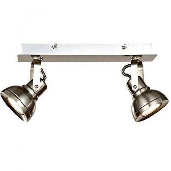 Brushed Nickel Double Ceiling Spot Light