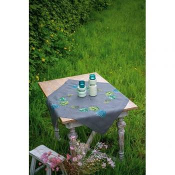 Kreuzstich Tischdecke Vervaco „Blattgarten“ – 80 x 80 cm