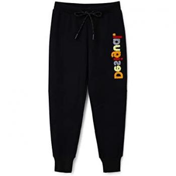 Pantalones Casuales Desigual Junior Logo Negros Talla 152