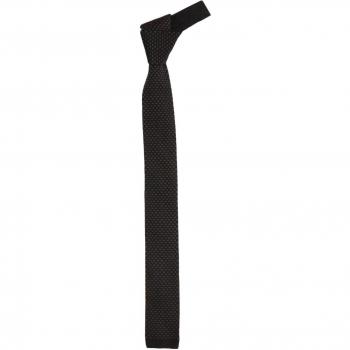 Stricktuch-Hugo Krawatte für Herren – schwarz, 5 cm