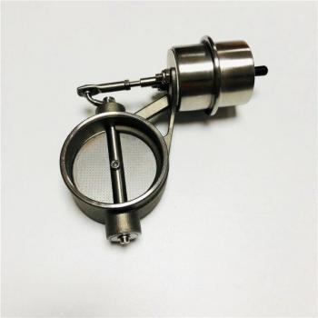 Set de válvulas de corte para sistemas de escape con actuador de vacío, fabricadas en acero inoxidable 304, estilo compacto