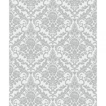 Revêtement Muraux Intissé Baroque Gris – 13396‑30 (Vinyle Expansé, 0,53 × 10,05 m)