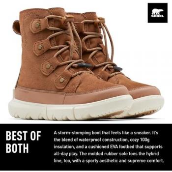 Sorel Schneeschuhe Kinder Sorel Explorer™ Lace WP Braun Größe 33