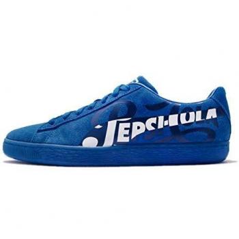Pepsi Blauwe Suede Trainers – Puma Classic 366332