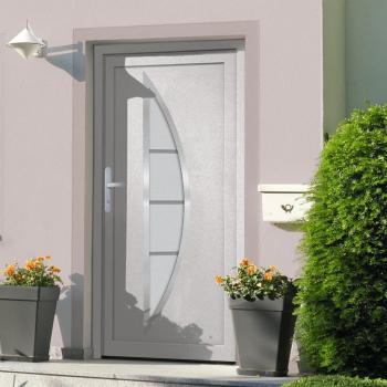 Porte d'entrée 88x200 cm PVC Blanc